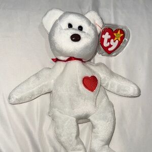 Valentino the bear ultra rare brown nose beanie baby